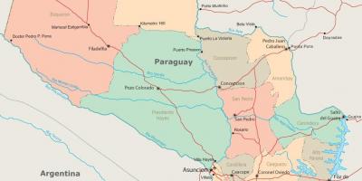 Paraguay asuncion map