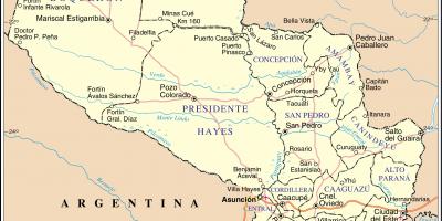 Map of cateura Paraguay 
