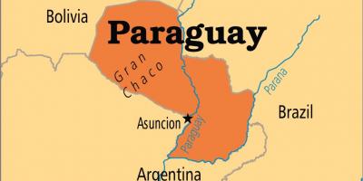 Capital of Paraguay map